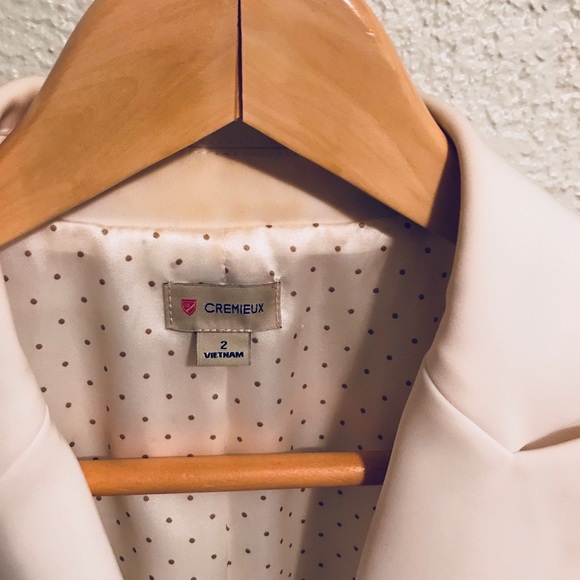 Cremieux Blazer - Ivory Size 2 - Picture 3 of 5